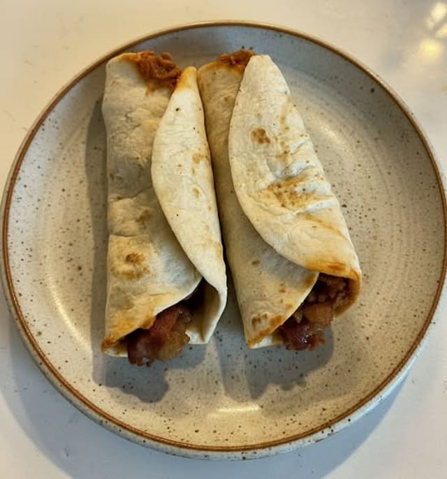 Bean Bacon Taco.